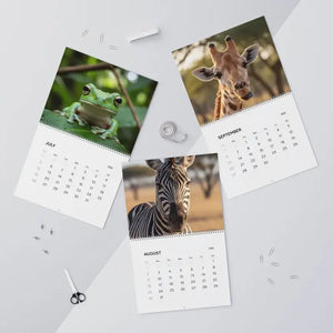 Wild Animals Wall Calendar 2026 Vibrant Photos Monthly Planner Dipaliz - Calendars