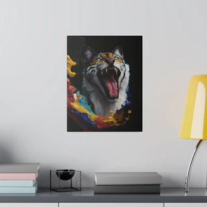 Wild Cat Matte Canvas Radial Pine Wall Art - Dipaliz - 11″ x 14″ (vertical) / 0.75’’ - Posters Prints & Visual Artwork