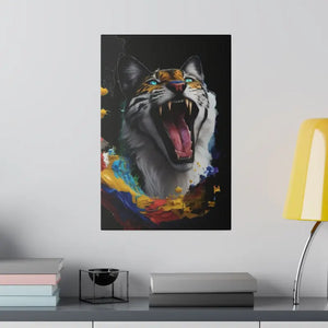 Wild Cat Matte Canvas Radial Pine Wall Art - Dipaliz - 12″ x 18″ (vertical) / 0.75’’ - Posters Prints & Visual Artwork
