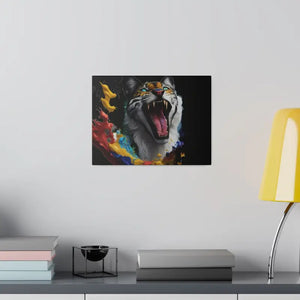 Wild Cat Matte Canvas Radial Pine Wall Art - Dipaliz - 12’’ x 9’’ (horizontal) / 0.75’’ - Posters Prints & Visual