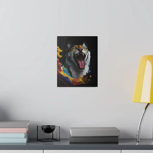 Wild Cat Matte Canvas Radial Pine Wall Art - Dipaliz - 8″ x 10″ (vertical) / 0.75’’ - Posters Prints & Visual Artwork