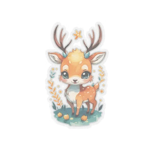 Deer Vibes Kiss-cut Stickers - Wild Nature Vinyl Art - Dipaliz - 6’’ × / Transparent - Decorative