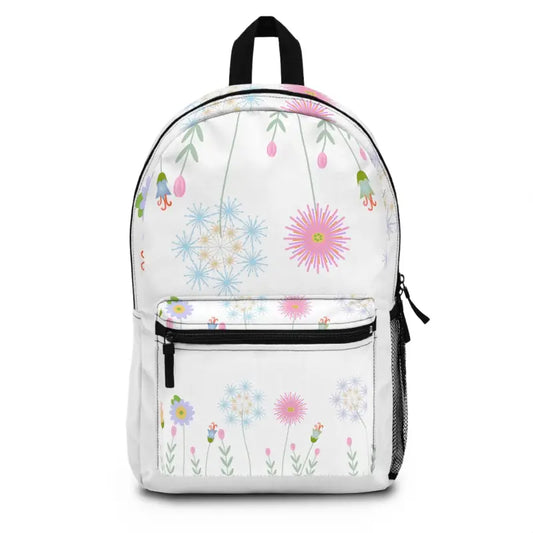 Conquer your Day with the Wild Flowers Unisex Backpack! - one Size Bags