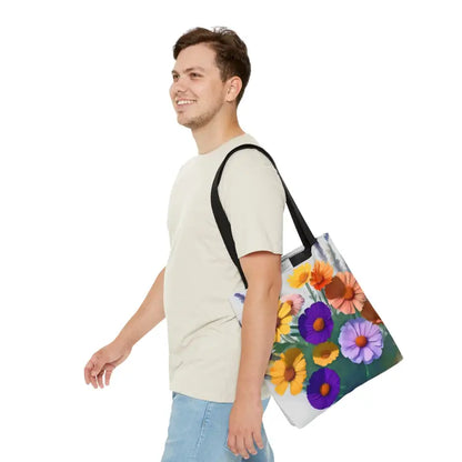 Turn Heads with our Stunning Wild Flowers Print Tote Bag - Bags