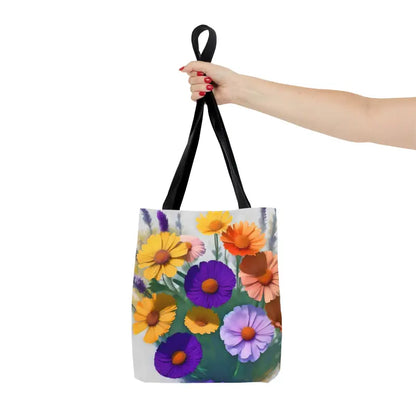 Turn Heads with our Stunning Wild Flowers Print Tote Bag - Bags