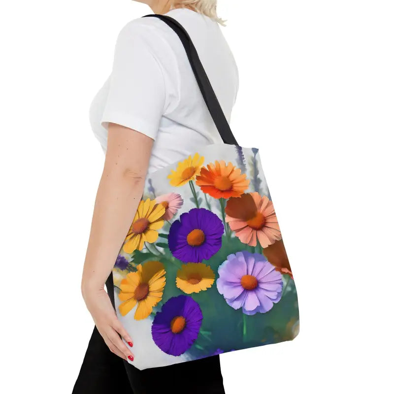 Turn Heads with our Stunning Wild Flowers Print Tote Bag - Medium Bags