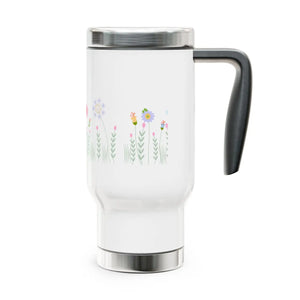 Wild Flowers Steel Travel Mug - Durable Stainless - Dipaliz - Tumblers