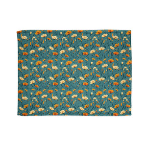 Wild Flowers Soft Polyester Blanket – One-sided Print - Dipaliz - Blankets