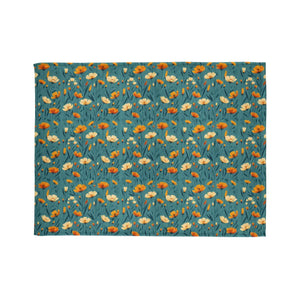 Wild Flowers Soft Polyester Blanket – One-sided Print - Dipaliz - Blankets