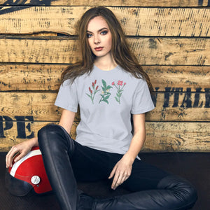 Soft Cotton Wild Flowers Tee - Unisex Nature Style - Dipaliz - T-shirts