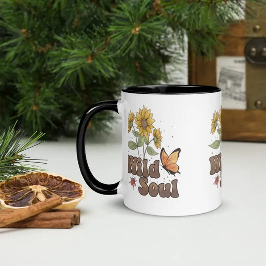 Wild Soul Ceramic Mug Adds a Splash to Morning Rituals - Black Mugs