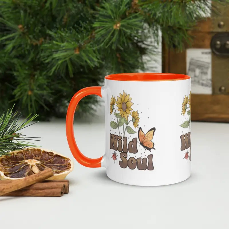 Wild Soul Ceramic Mug Adds a Splash to Morning Rituals - Orange Mugs