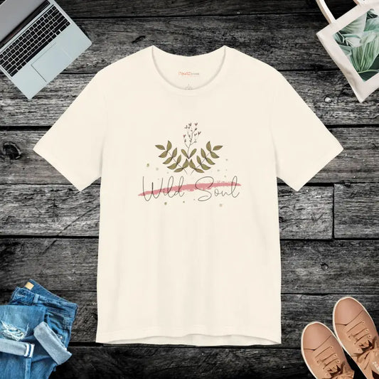 Your Style with the Wild Soul Short Sleeve Tee - Natural / s T-shirt