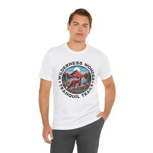 Unisex Jersey Short Sleeve Tee - Wilderness Wonder Comfort - Dipaliz - White / s - T-shirts