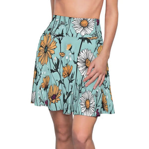 Women’s Skater Skirt - Wildflower Chic Comfort Fit - Dipaliz - s / 4 Oz. - Skirts