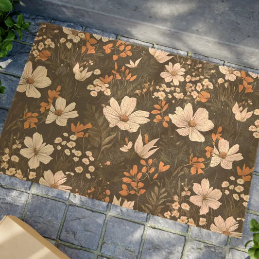 Step Into Style with our Wildflower Coir Coconut Fiber Doormat - 24’’ x 16’’ Home Decor