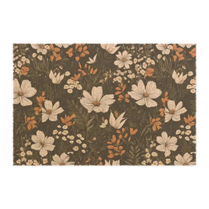 Wild Flowers Tufted Coir Coconut Fiber Door Mat - Dipaliz - 24’’ x 16’’ - Mats