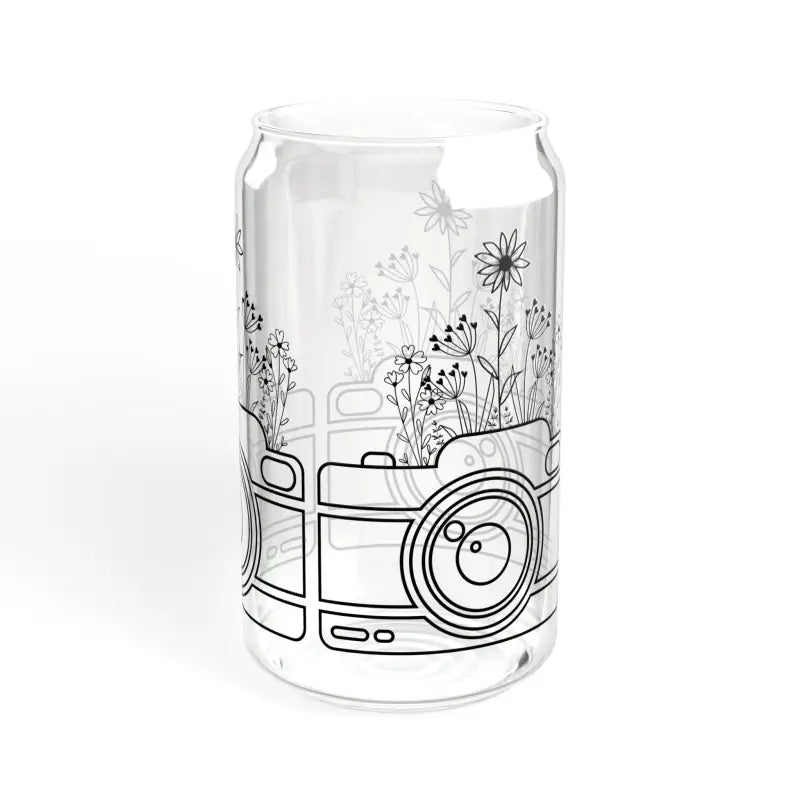 Sip in Style: Wildflower Sipper Glass 16oz Magic - Tumbler