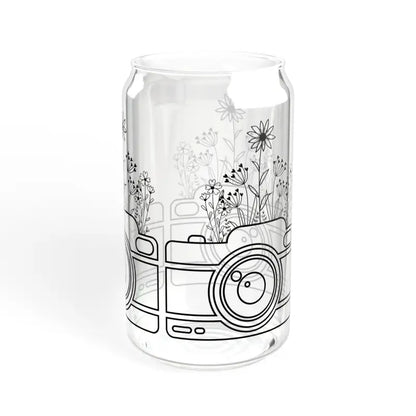 Sip in Style: Wildflower Sipper Glass 16oz Magic - Tumbler