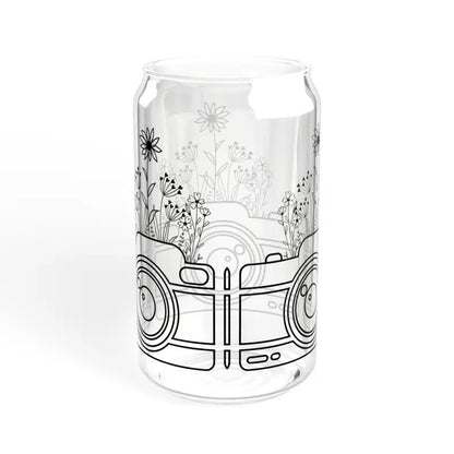 Sip in Style: Wildflower Sipper Glass 16oz Magic - Tumbler