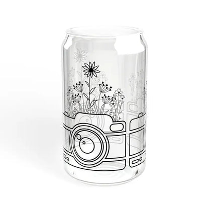 Sip in Style: Wildflower Sipper Glass 16oz Magic - Tumbler