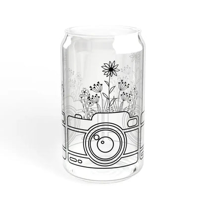 Sip in Style: Wildflower Sipper Glass 16oz Magic - Without Lid or Straw / Tumbler