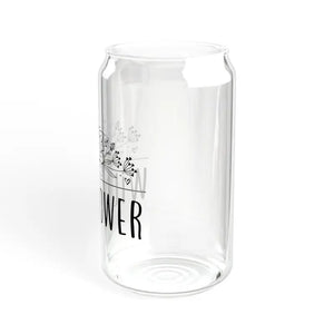 Wildflower Sipper Glass - Tempered Durable Drinkware - Dipaliz - Tumblers