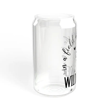 Sip Like a Wildflower: Stylish Tempered Glass Tumbler