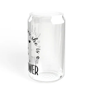 Wildflower Tempered Glass Sipper with Bamboo Lid - Dipaliz - Tumblers