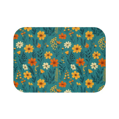 Wildflower Vibes Bath Mat: Nature-inspired Elegance for your Bathroom - Home Decor