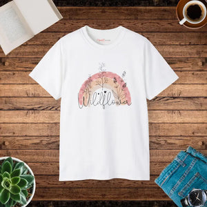 Wildflower Vintage Nature Art Ultra Cotton Tee - Dipaliz - White / s - T-shirts