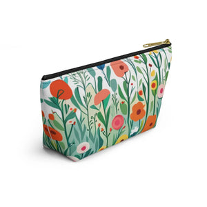Wildflowers Accessory Pouch – Travel Toiletry Bag - Dipaliz - Makeup Bags