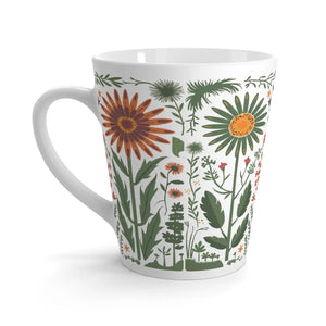 Cozy Wildflowers and Butterflies Latte Mug 12oz - Dipaliz - Mugs