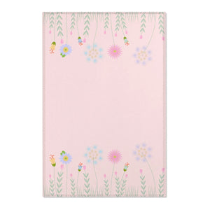 Pink Area Rugs – Plush Botanical Microfiber - Dipaliz
