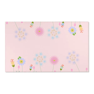 Pink Area Rugs – Plush Botanical Microfiber - Dipaliz