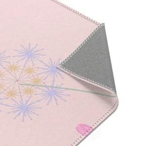 Pink Area Rugs – Plush Botanical Microfiber - Dipaliz