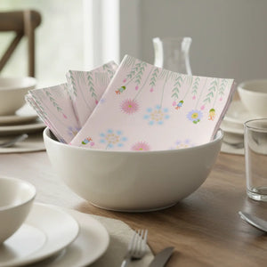 Wildflower Pink Napkins – Set of 4 Polyester - Dipaliz - Cloth