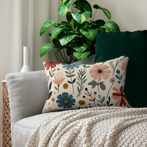 Wildflower Lumbar Pillow – Spun Polyester - Dipaliz - Throw Pillows