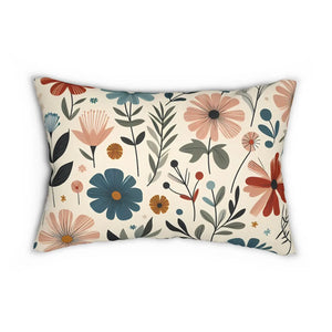 Wildflower Lumbar Pillow – Spun Polyester - Dipaliz - Throw Pillows
