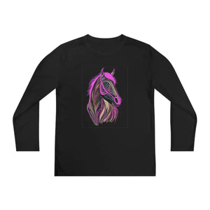 Youth Long Sleeve Competitor Tee Pink Champion Performance - Dipaliz - T-shirts