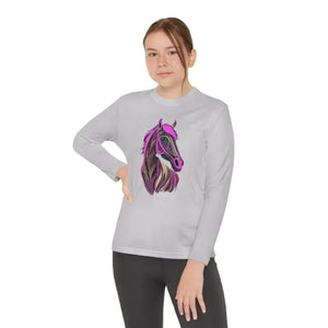 Youth Long Sleeve Competitor Tee Pink Champion Performance - Dipaliz - Silver / s - T-shirts