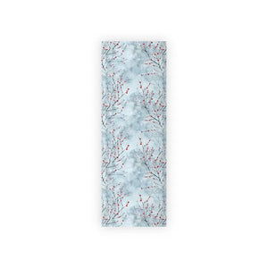 Winter Berries Gift Wrap Snow Forest Design - Dipaliz - 28’’ x 79’’ / Satin - Wrapping Paper