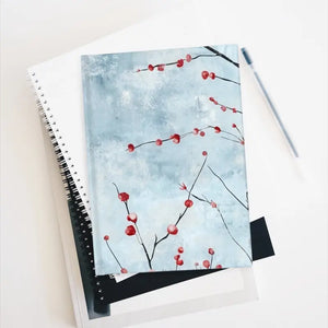 Winter Berry Journal - Floral Hardcover Notebook - Dipaliz - Journals
