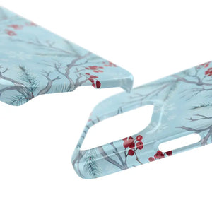 Winter Berry Slim Case Snowflake Holiday Phone Cover - Dipaliz - Mobile Cases