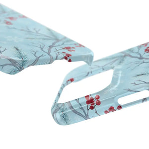 Winter Berry Slim Case Snowflake Holiday Phone Cover - Dipaliz - Mobile Cases