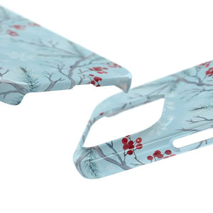 Winter Berry Slim Case Snowflake Holiday Phone Cover - Dipaliz - Mobile Cases