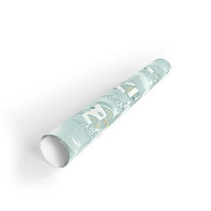 Wrapping Paper - Cozy Winter Satin Finish Snow Design - Dipaliz