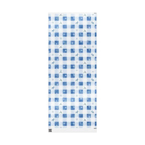 Blue Checks Wrapping Paper - Winter Wonderland Gift Wrap - Dipaliz - 30’’ x 72’’ / Glossy - Mobile Phone Cases