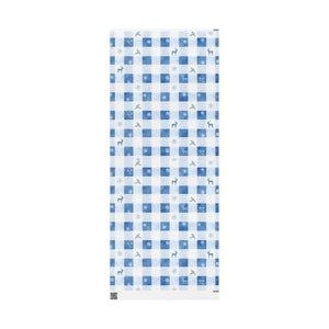 Blue Checks Wrapping Paper - Winter Wonderland Gift Wrap - Dipaliz - 30’’ x 72’’ / Matte - Mobile Phone Cases