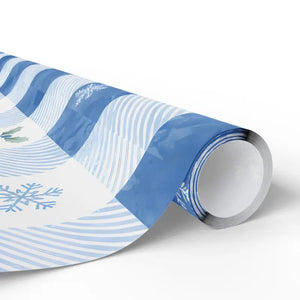 Blue Checks Wrapping Paper - Winter Wonderland Gift Wrap - Dipaliz - Mobile Phone Cases